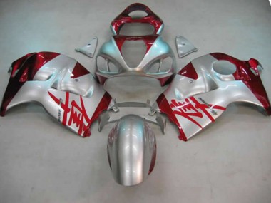 1997-2007 Argent & Rouge Suzuki GSXR 1300 Carénage Moto