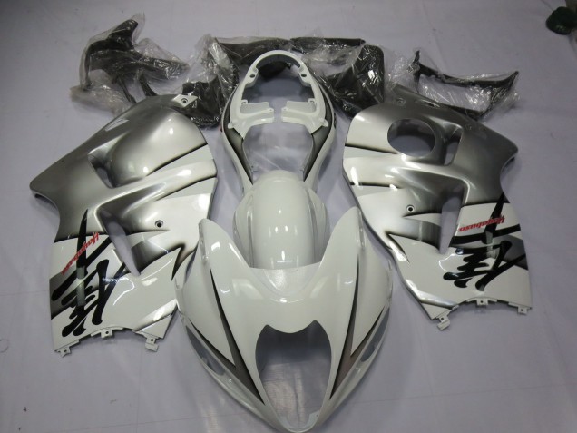 1997-2007 Blanc & Argent Suzuki GSXR 1300 Carénage Moto