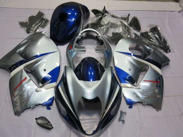 1997-2007 Bleu & Argent Suzuki GSXR 1300 Carénage Moto