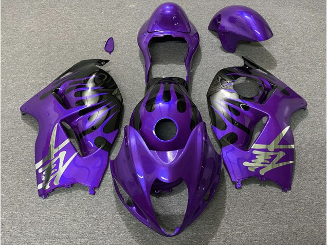 1997-2007 Violet & Noir Suzuki GSXR 1300 Carénage Moto