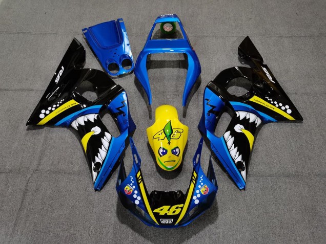 1998-2002 Requin Bleu & Jaune Yamaha R6 Carénage Moto