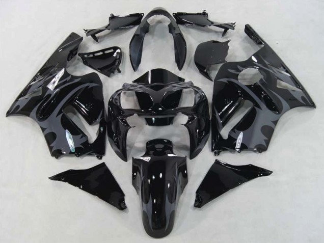 2002-2005 Guerrier Noir Kawasaki ZX12R Carénage Moto