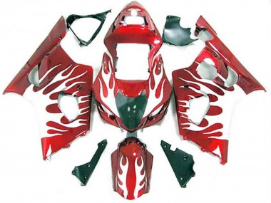 2003-2004 Bianco E Rosso Fiamma Suzuki GSXR 1000 Carénage Moto