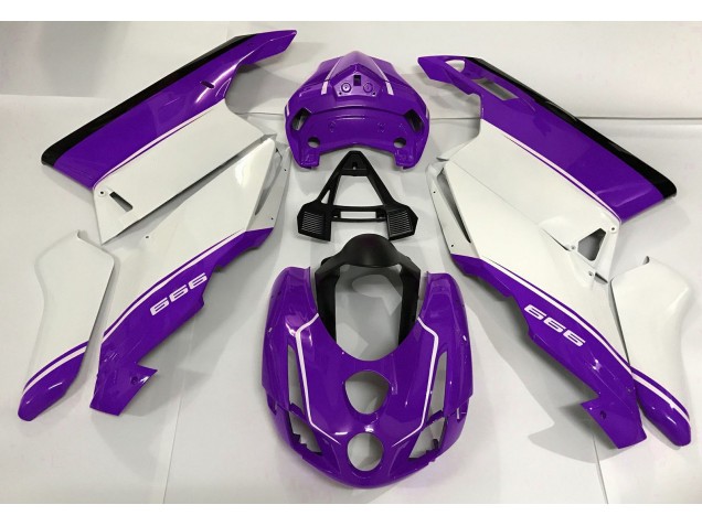 2003-2004 Blanc Violet & Noir Ducati 749 999 Carénage Moto