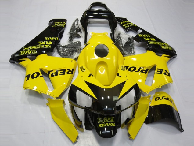 2003-2004 Jaune Brillant Repsol Honda CBR600RR Carénage Moto