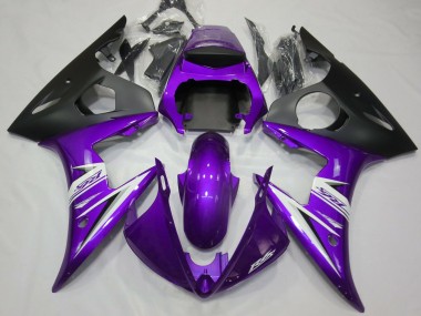 2003-2004 Violet & Blanc Yamaha R6 Carénage Moto