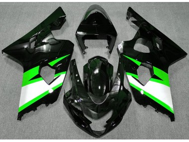 2004-2005 Noir Brillant & Vert Suzuki GSXR 600-750 Carénage Moto