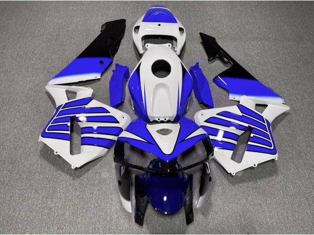 2005-2006 Ailes Bleu Foncé & Blanches Honda CBR600RR Carénage Moto