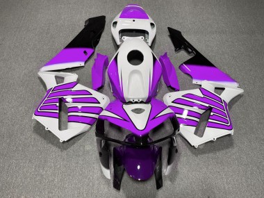 2005-2006 Ailes Violettes & Blanches Honda CBR600RR Carénage Moto