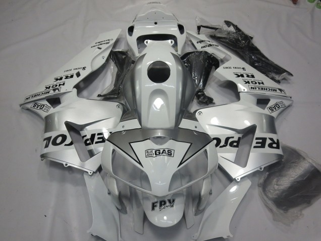 2005-2006 Argent Repsol Honda CBR600RR Carénage Moto