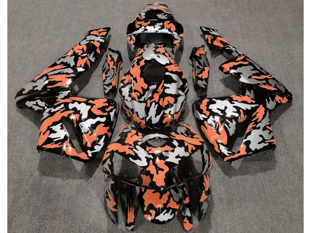 2005-2006 Camouflage & Orange Clair Honda CBR600RR Carénage Moto