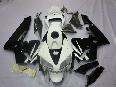 2005-2006 Noir & Blanc Honda CBR600RR Carénage Moto