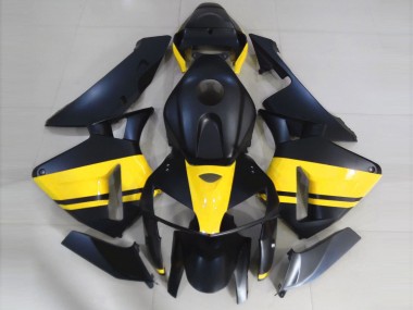 2005-2006 Noir Mat & Jaune Brillant Honda CBR600RR Carénage Moto