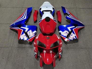 2005-2006 Rouge Blanc & Bleu 69 Honda CBR600RR Carénage Moto