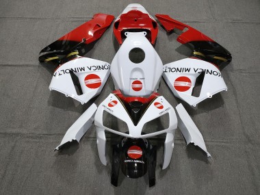 2005-2006 Rouge Konica Minolta Honda CBR600RR Carénage Moto