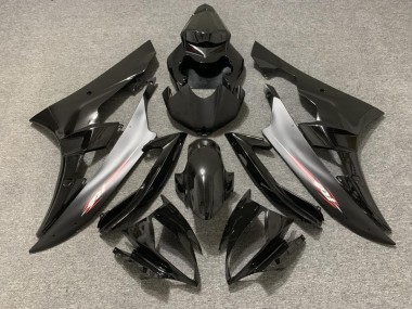 2006-2007 Épingle Rouge Noir Mat Yamaha R6 Carénage Moto