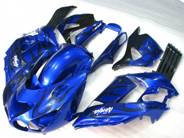 2006-2011 Flamme Bleue Kawasaki ZX14R Carénage Moto