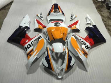 2007-2008 Blanc Personnalisé Repsol Honda CBR600RR Carénage Moto