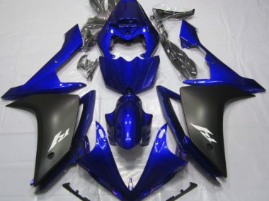 2007-2008 Bleu Brillant & Noir Yamaha R1 Carénage Moto