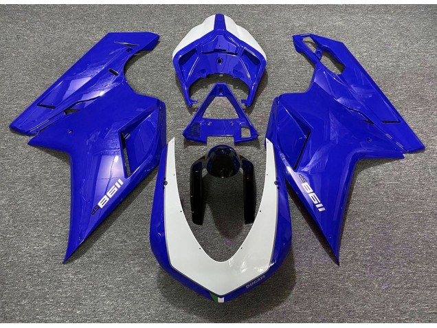 2007-2014 Bleu Brillant Sp Ducati 848 1098 1198 Carénage Moto