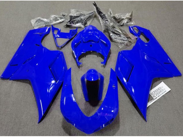 2007-2014 Bleu Brillant Uni Ducati 848 1098 1198 Carénage Moto