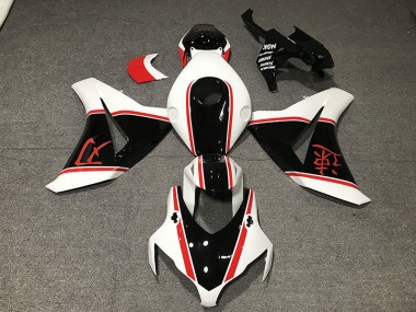 2008-2011 Blanc Brillant Rouge & Noir Honda CBR1000RR Carénage Moto