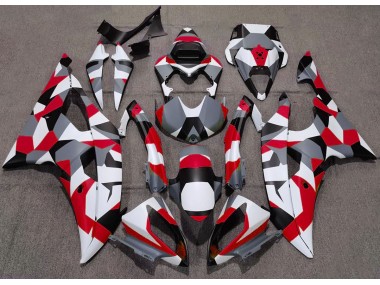 2008-2016 Rouge Camouflage Uni Yamaha R6 Carénage Moto