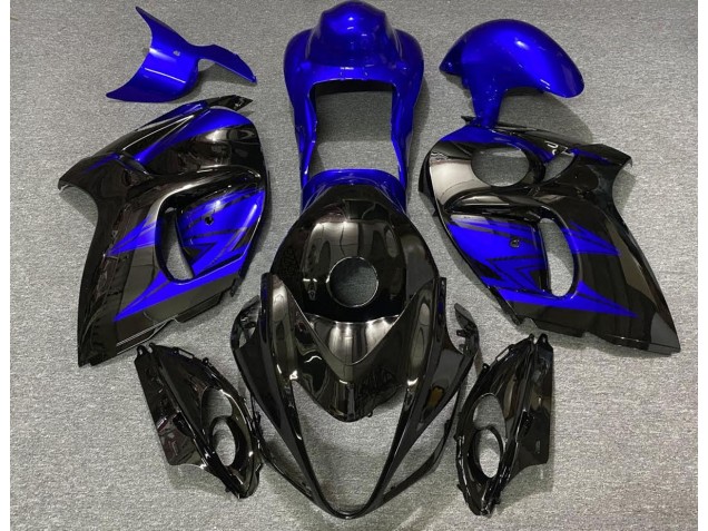 2008-2020 Noir Brillant & Bleu Profond Suzuki GSXR 1300 Carénage Moto