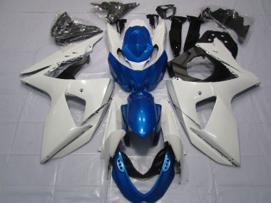 2009-2016 Blanc & Bleu Suzuki GSXR 1000 Carénage Moto