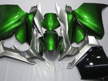 2010-2013 Vert Foncé & Argent Honda VFR1200 Carénage Moto