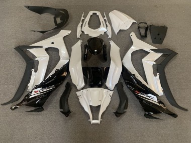 2011-2015 Blanc Nacré & Noir Kawasaki ZX10R Carénage Moto