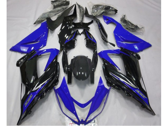 2013-2018 Noir & Bleu Kawasaki ZX6R Carénage Moto