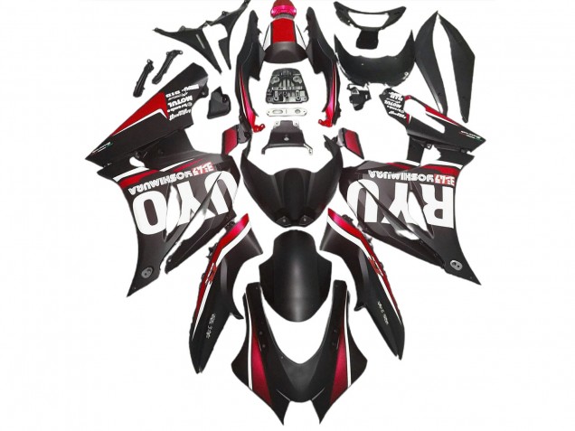 2017-2023 Noir Mat & Rouge Suzuki GSXR 1000 Carénage Moto